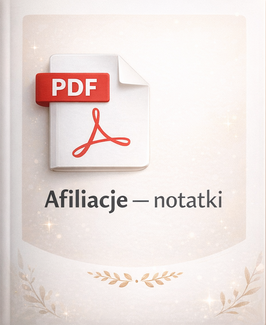 Marketing Afiliacyjny - NOTATKI