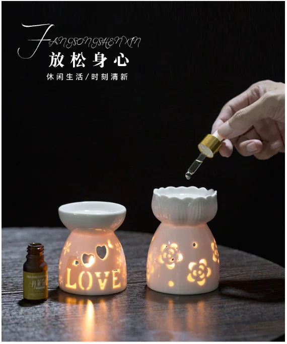 Ceramiczny świecznik LOVE